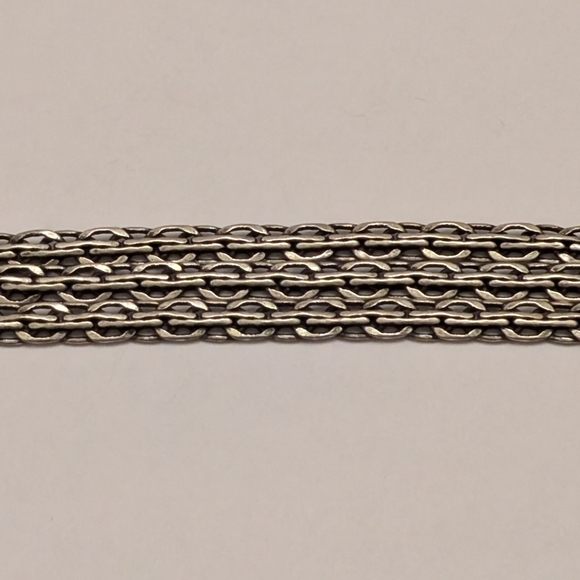 Silver 3 chained bracelet - Picture 5 of 6